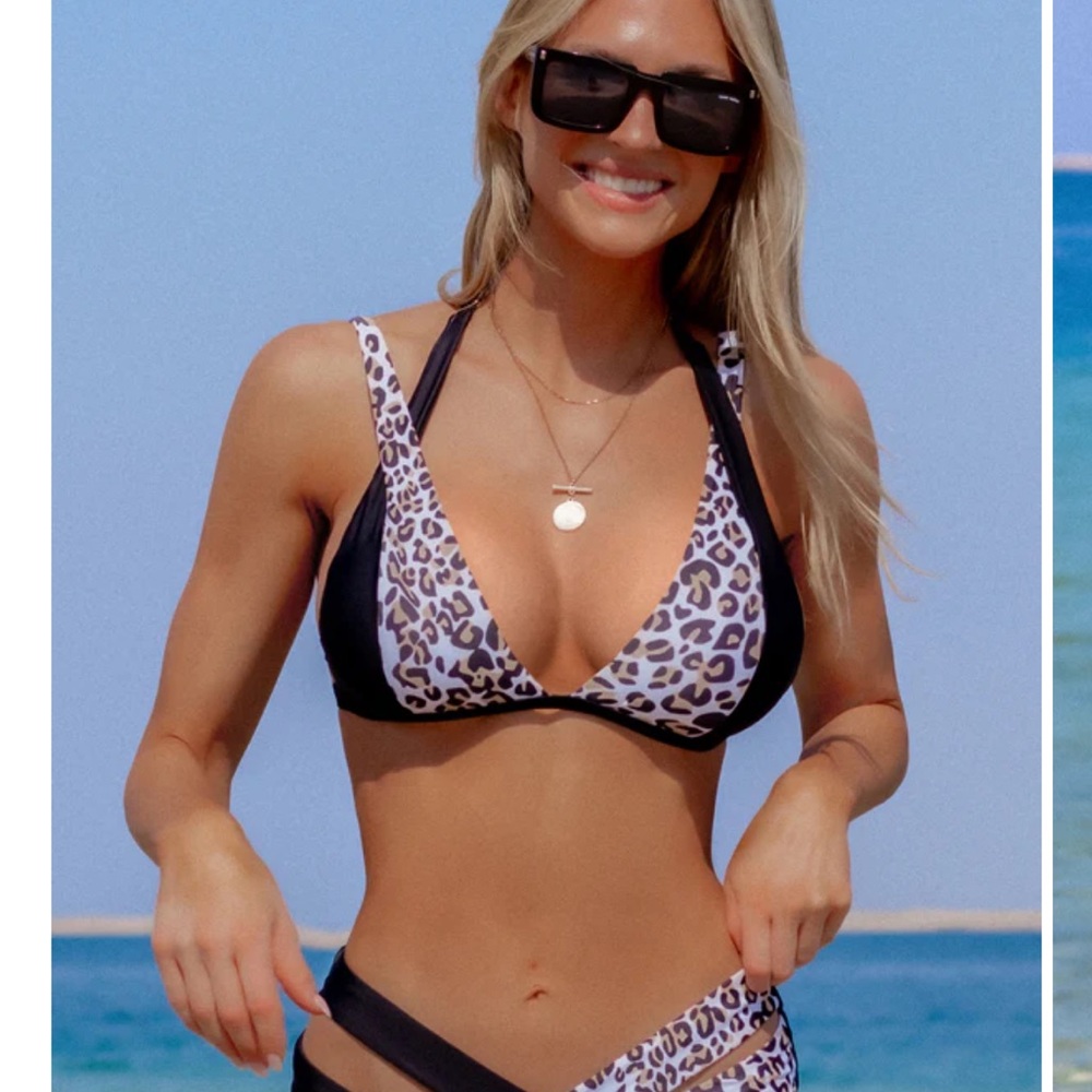 Leopard Print Bikini Set - Picture 3 of 6